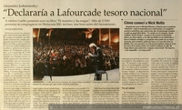 "Declararía a Lafourcade tesoro nacional"