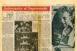 Jodorowsky: el degenerado