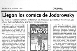 Llegan los comics de Jodorowsky