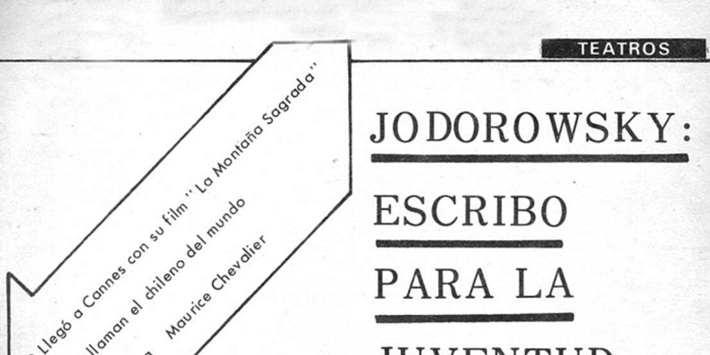 Jodorowsky: "escribo para la juventud"