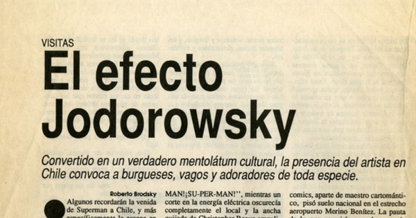 El efecto Jodorowsky