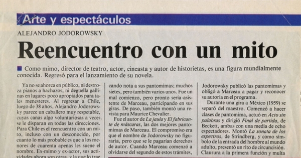 Reencuentro con un mito
