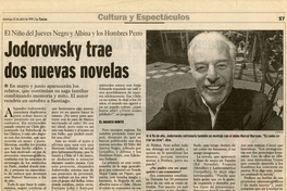 Jodorowsky trae dos nuevas novelas
