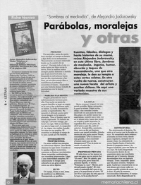 Parábolas, moralejas y otras hierbas