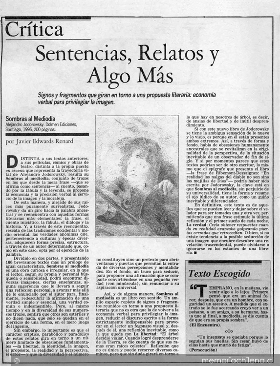 Sentencias, relatos y algo más