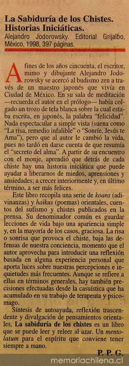 La sabiduría de los chistes
