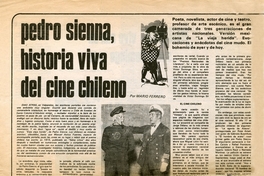 Pedro Sienna, historia viva del cine chileno