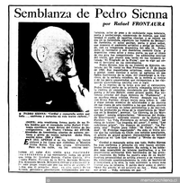 Semblanza de Pedro Sienna