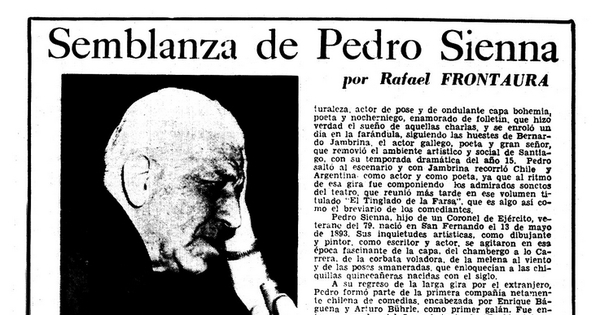 Semblanza de Pedro Sienna