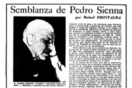 Semblanza de Pedro Sienna