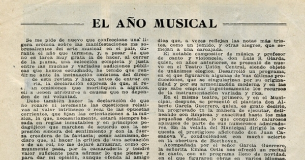 El año musical