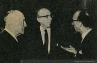 Leng y Letelier con Aaron Copland