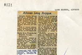 Alfonso Leng Haygus