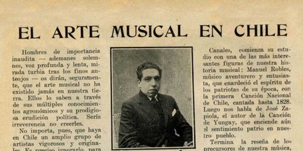 El arte musical en Chile