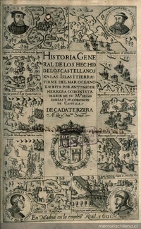 Historia general de los hechos de los castellanos en las Islas i Tierra firme del Mar Océano