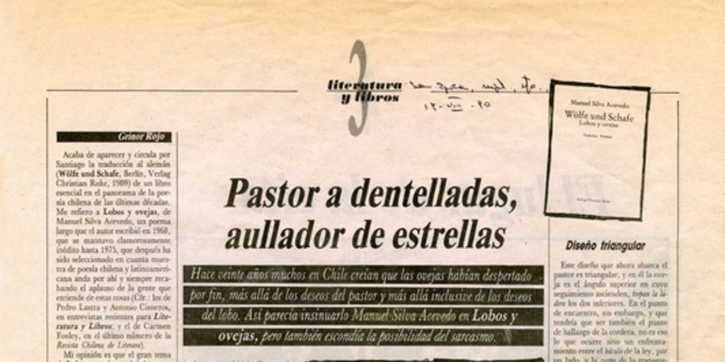 Pastor a dentelladas, aullador de estrellas