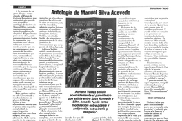 Antología de Manuel Silva Acevedo