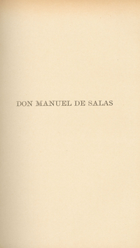 Don Manuel de Salas. Tomo II