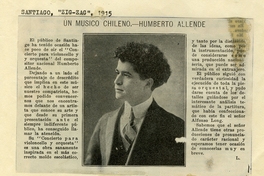 Un músico chileno - Humberto Allende