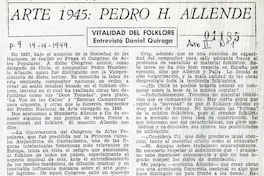 Arte 1945: Pedro H. Allende: vitalidad del folklore