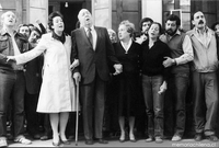 Asistentes al funeral de José Manuel Parada