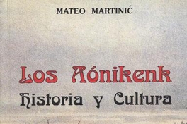 Los aónikenk : historia y cultura