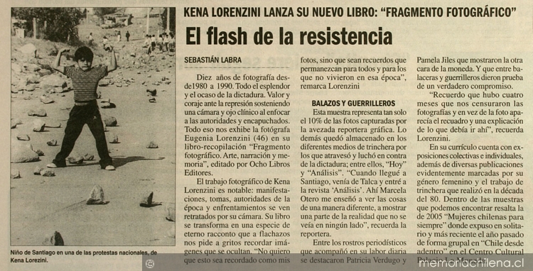 El flash de la resistencia