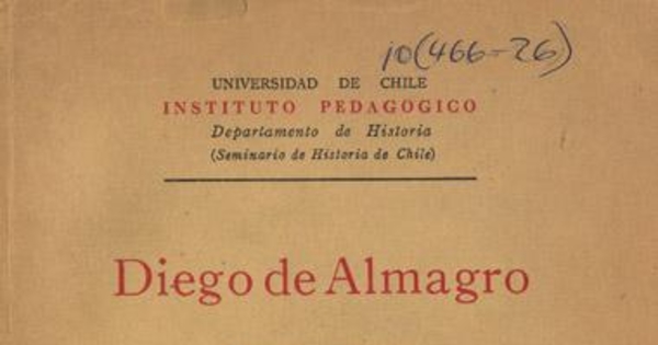 Diego de Almagro : descubrimiento del Perú