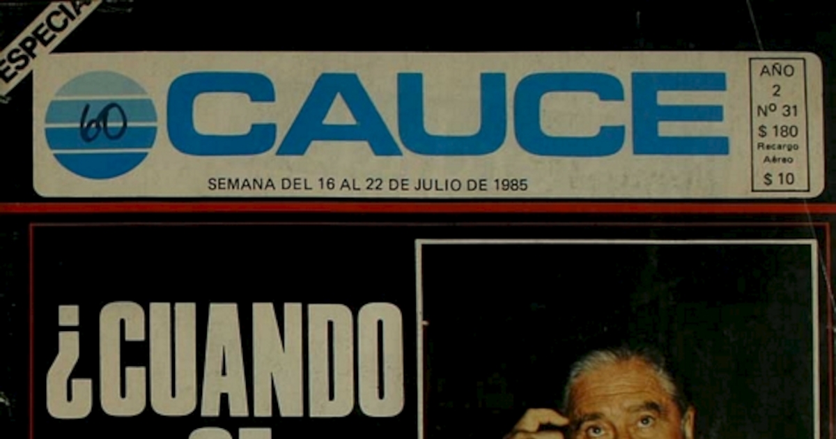 Revista Cauce: nº 31-41, 16 de julio a 24 de septiembre de 1985