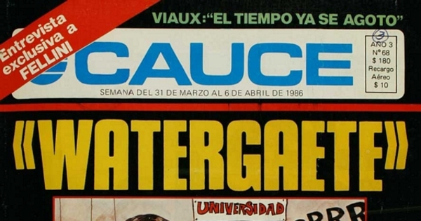 Revista Cauce: nº 68-80, 31 de marzo a 23 de junio de 1986