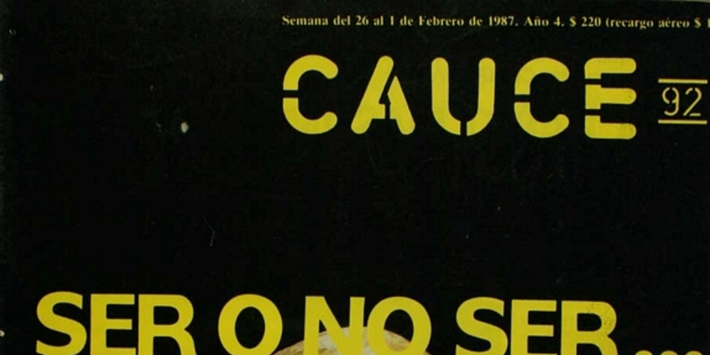 Revista Cauce: nº 92-101, 26 de febrero a 31 marzo de 1987