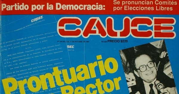 Revista Cauce: nº 128-139, 29 de octubre a 24 de diciembre de 1987