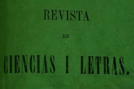 Revista de ciencias i letras: tomo 1, n° 2, año 1, julio de 1857