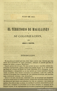 El territorio de Magallanes i su colonizacion