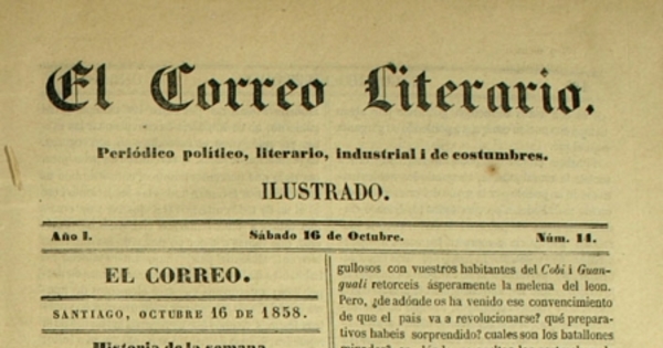 El correo literario: año 1, nº 14, 16 de octubre de 1858