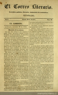 El correo literario: año 1, nº 16, 30 de octubre de 1858