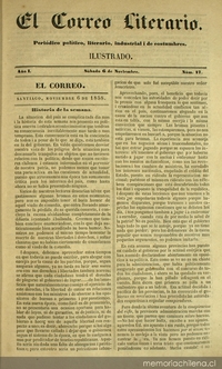 El correo literario: año 1, nº 17, 6 de noviembre de 1858