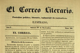 El correo literario: año 1, nº 20, 27 de noviembre de 1858