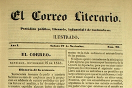 El correo literario: año 1, nº 20, 27 de noviembre de 1858