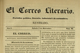 El correo literario: año 1, nº 21, 4 de diciembre de 1858