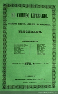 El Correo Literario: año 1, nº6, 14 de agosto de 1864