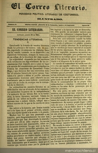 El correo literario: año 1, nº 8, 28 de agosto de 1864