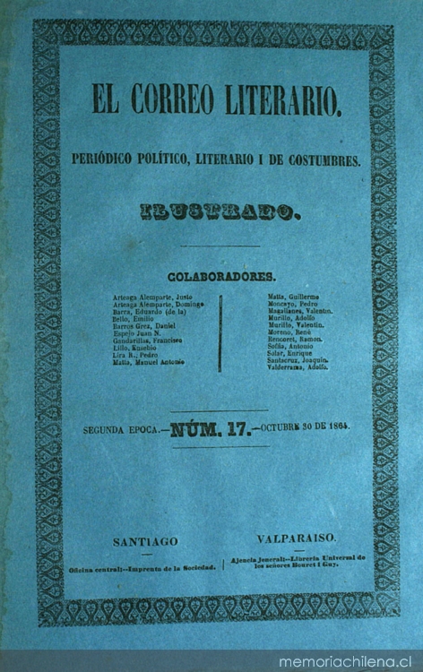 El correo literario: año 1, nº 17, 30 de octubre de 1864