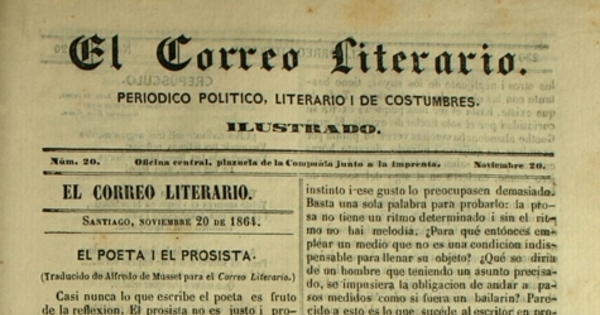 El Correo Literario: año 1, nº20, 20 de noviembre de 1864