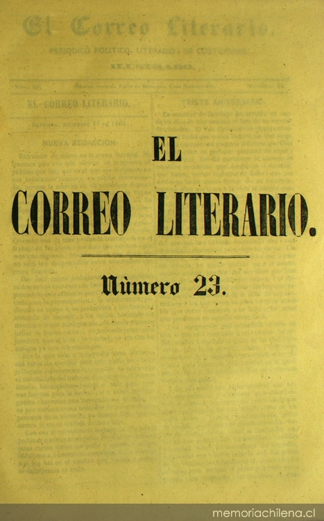 El Correo Literario: año 1, nº23, 11 de diciembre de 1864