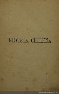 Revista Chilena: tomo 10, 1878