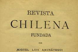 Revista Chilena: tomo 11, 1878