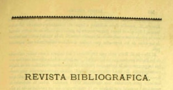 Revista bibliográfica: 1º de enero de 1875