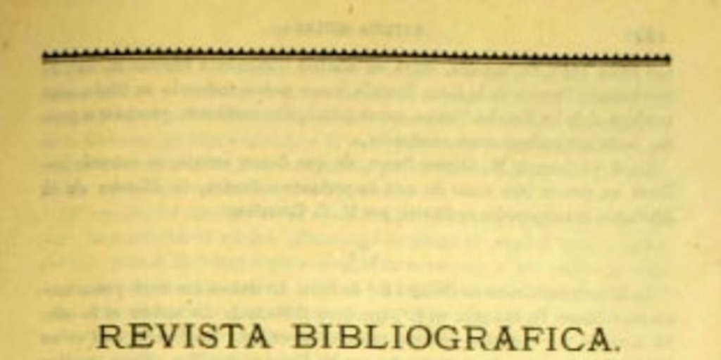 Revista bibliográfica: 1º de febrero de 1875