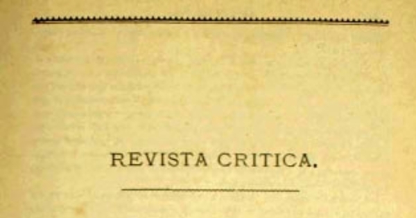 Revista crítica: 1 junio de 1876